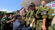 Торжественное закрытие второй смены лагерей «Гвардеец»  Приволжского федерального округа