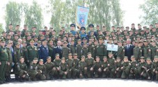 Михаил Бабич и Глеб Никитин открыли первую смену лагеря «Гвардеец»