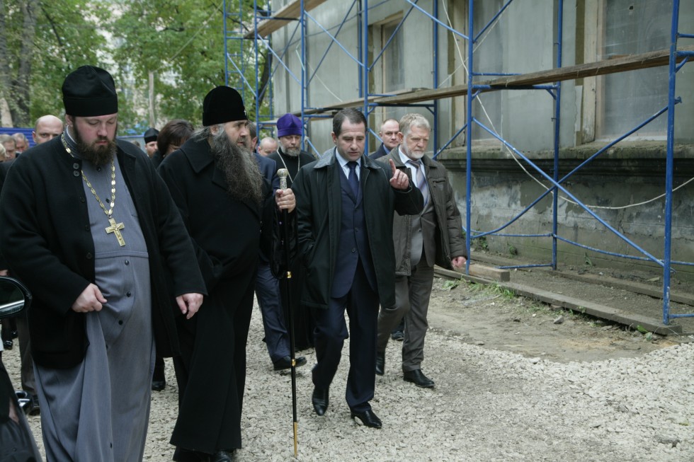 Михаил Бабич проинспектировал ход работ по строительству православной гимназии в Нижнем Новгороде