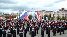 День знаний в Татарстанском и Пермском кадетских корпусах ПФО начался с торжественного построения